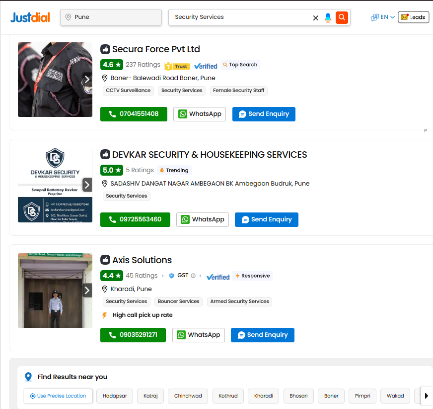 Security Services vendor in Pune 