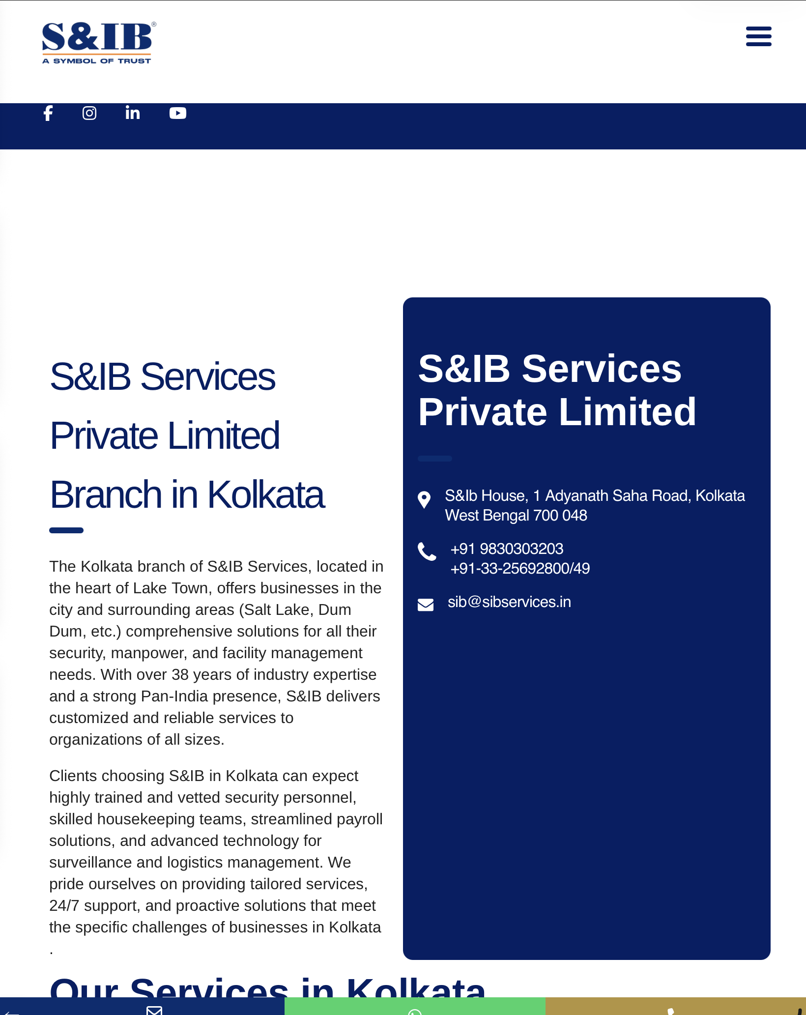 security service in kolkata